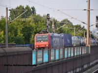 20130713-B-14  RE 482 003-1 der SBB-Cargo mit einem G�terzug auf den Schnellfahrgleisen in Richtung Offenburg bei der Durchfahrt von Achern am 13.07.2013