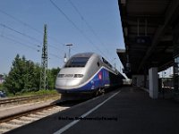 20130716-B009  TGV-2N2 4708 der SNCF auf dem Weg aus Deutschland nach Frankreich  in Kehl