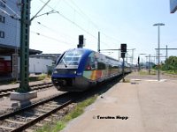 20130716-B011  X73905 und X73904 der SNCF mit RE von Strasbourg nach Offenburg  in Kehl.