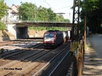 20130716-B021  185 599-8 von Crossrail mit G�terzug aus der Schweiz in Offenburg.