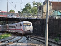 20130716-B048  ICE1 mit Schweizpacket der DB aus der Schweiz kommend in Offenburg.