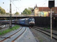 20130716-B051  ES 64 U2-009 der MRCE-Dispolok vermietet an die DB mit Nachtzug in Offenburg.