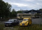 thuin-16082020-B026  zwei alte Citorn&#39;s, links ein Privat-Wagen und rechts ein altes Franz�sisches Postauto
